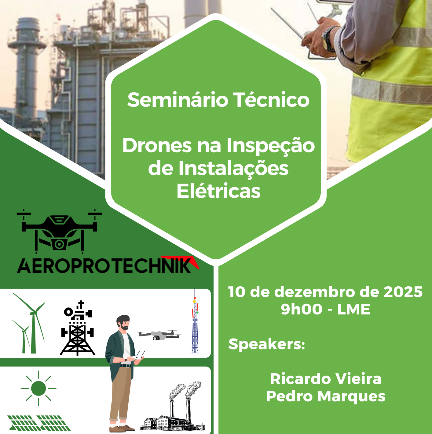 Seminário Técnico sobre Drones na Inspeção de Instalações Elétricas
